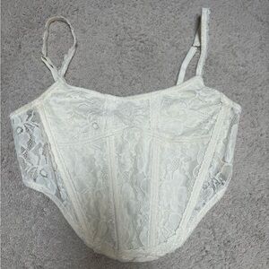 Urban Outfitters Corset-Style Lace Top